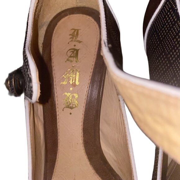 Woman's L.A.M.B Hanah Mary Jane 4 3/4"  Heel Stilleto- LT54P - Picture 5 of 6